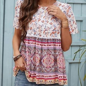 button down blouse, Multiple colors and patterns